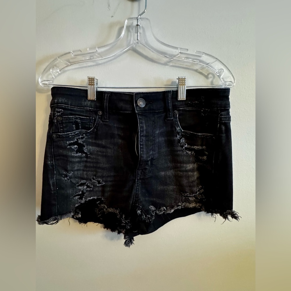 American Eagle Outfitters Black Denim Shorts